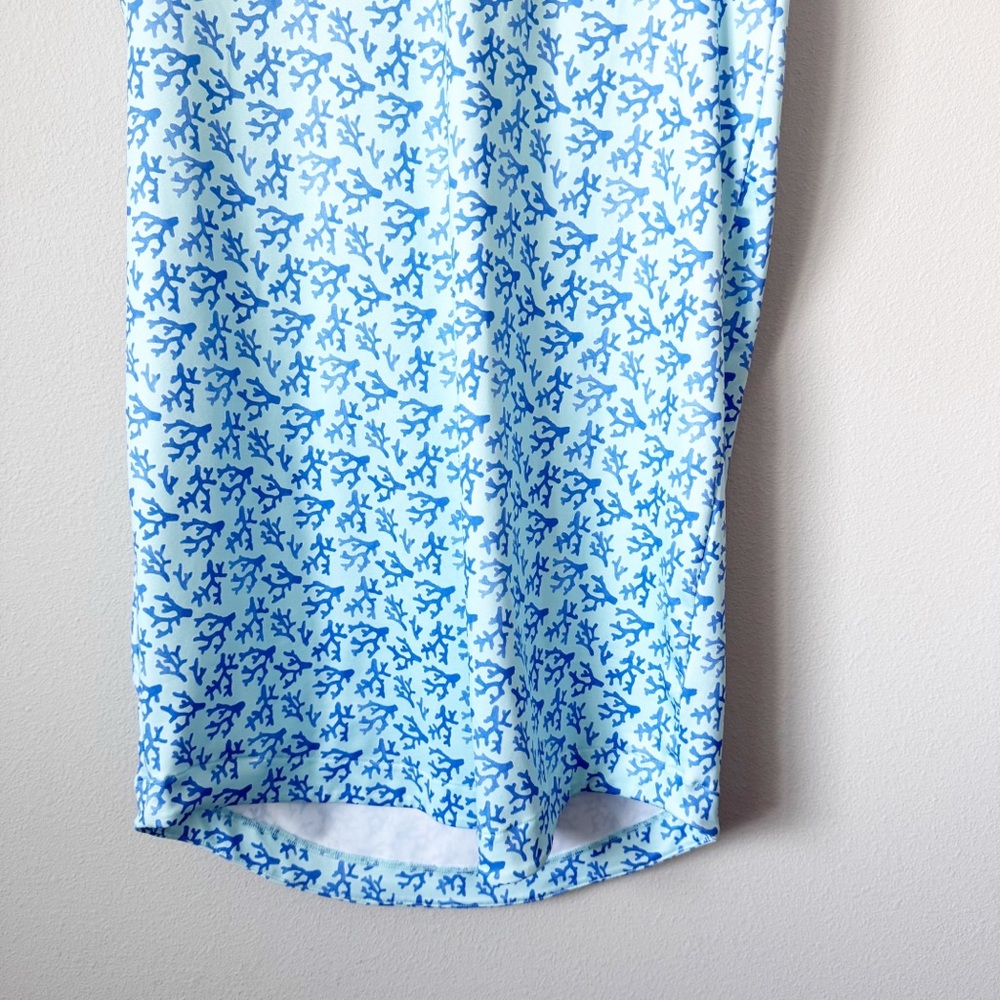 Vineyard Vines Blue Coral Print Performance Dress - Picture 4 of 12